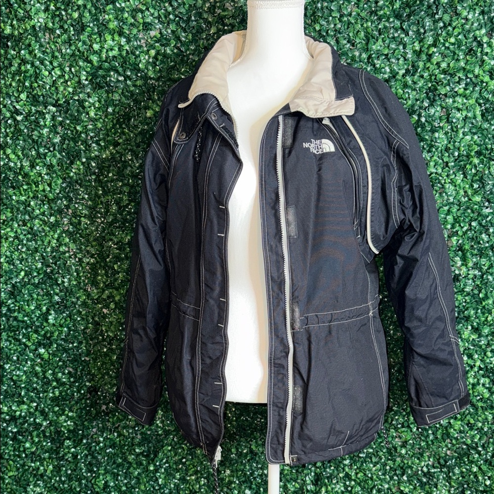The North Face Women's Black Ski Jacket with Cream Trim